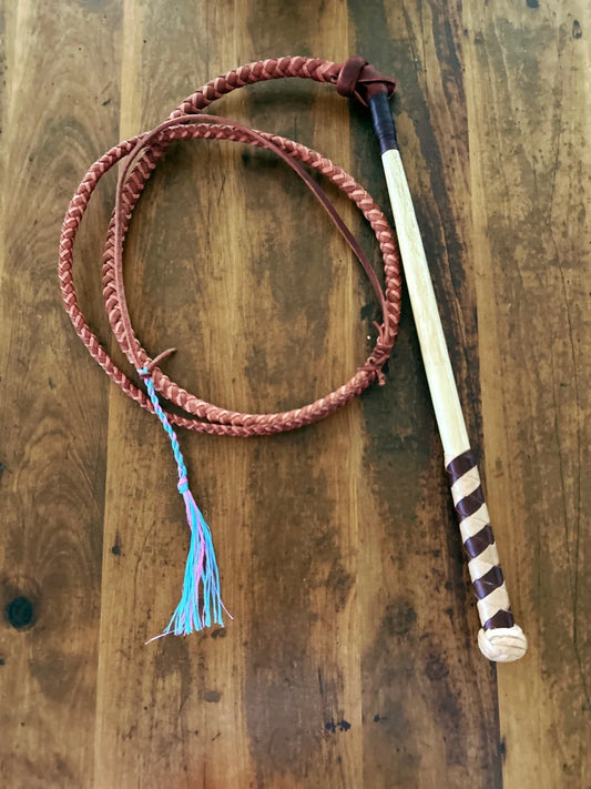 The Banjo hand-plaited leather whip
